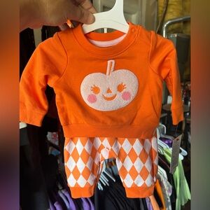 Baby Halloween Pumpkin outfit size NB